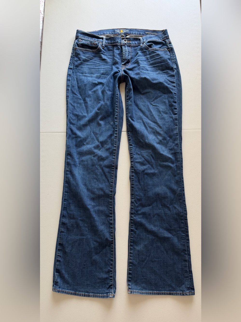 Lucky Brand Cotton sweet N Low Bootcut Jeans Long Blue Denim Lucky You